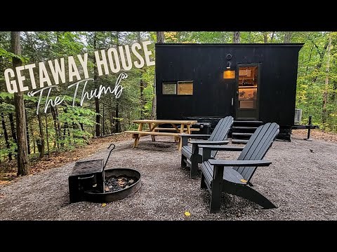 Getaway House "The Thumb" TOUR! Perfect Weekend Getaway Spot in Michigan (Postcard Cabins)