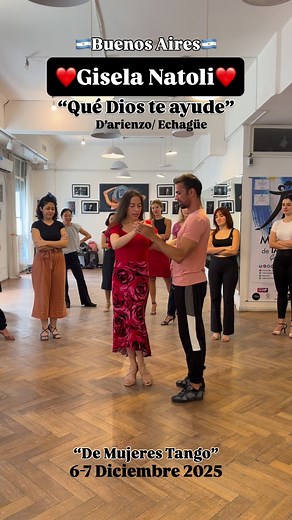 ❤️ Tango: “Qué Dios te ayude” D’arienzo/ Echagüe “No quiero verte, no quiero oírte Ni sentir quiero, tu respirar. Que Dios te ayude, que te proteja Yo solo quiero la soledad” … 🙋🏻‍♀️Trabajando todos los días del año en Buenos Aires para Perfeccionar la Calidad del Baile de Tango en la Mujer… ❤️ “DE MUJERES TANGO” (Cuarta Edición) ❤️ Idea y Organización: GISELA NATOLI ❤️Objetivo: Profundizar y Perfeccionar la Calidad Técnica e Interpretativa del rol de la Mujer en el Tango, el Vals y la Milonga
