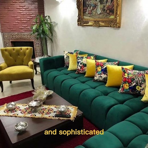 Modern Green Sofa Design Ideas for Your Living Room||green look sofa||#Decor_obsession
