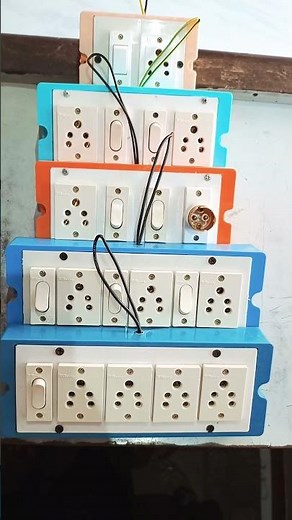 Switch bard sockets boards DIY extension cord mobile charging board bijli ka saman wiring connection