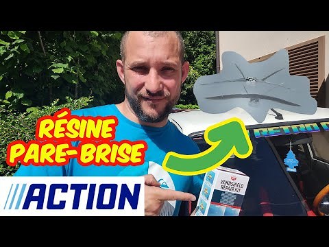 Je teste la résine de réparation d'impacts pour pare-brise de chez ACTION