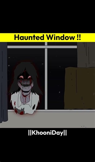 Haunted Window | True Horror Story In Hindi #horrorstory #shorts