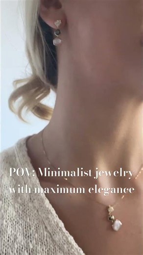 Minimalist Gold Necklace & Earrings Set ✨ Timeless Everyday Elegance