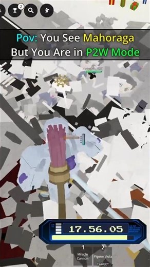 MAHORAGA VS MECH in JJS #jujutsushenanigans #jjs #funny #foryou #jujutsukaisen