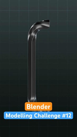 How Would You Model This Twisted Door Handle? | #blender3d #blendertutorial #blendermodeling