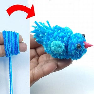 Super Easy Bird Making Idea with Yarn - DIY Woolen Birds - How to Make Yarn Bird - Woolen Dolls | Aplect Creation