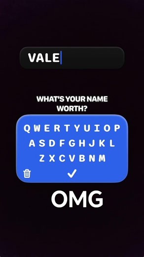 mi nombre vale.... OMG