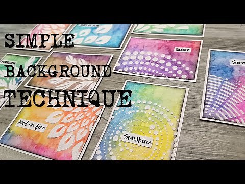 Colorful ATC cards for beginners