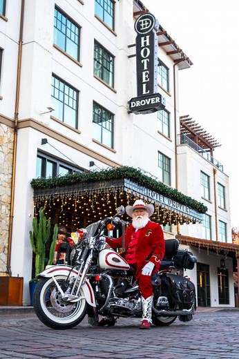 Cowboy Santa's comin' to town...and so is our third annual Cowboy Santa Holiday Campaign. Stay tuned for holiday magic as we ride into the most wonderful time of the year. Holiday Happenings: https://autoh.tl/6180A7qo0 | Hotel Drover