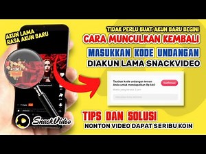 How to Reappear Enter the Invitation Code on the Old SnackVideo Account 2023