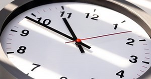 Close Wall Clock Running Time Pointer Stock Footage Video (100% Royalty-free) 1067680949 | Shutterstock