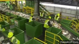 Waste Management Single-Stream Recycling: Take a tour of our Philadelphia MRF on Make a GIF