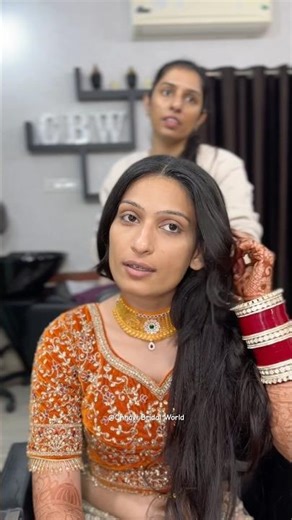 My beautiful bride in making 😍 #CBW #chhavibridalworld #bridalmakeup #bridalmakeupartist #jodhpur