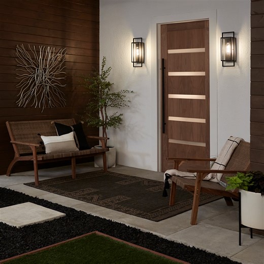 1.3K views · 19 reactions | Outdoor wall lights are a great way to add beauty and security to your home’s exterior. But do you know how to choose the right size lights? Follow these simple tips from the experts at Lamps Plus  #myLampsPlus Shop outdoor wall lights: https://bit.ly/3Qmj5tC Featured: Jericho Black Modern Outdoor Wall Light- Style 93P25 | Lamps Plus | Facebook