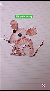 Easy Cute Mouse Drawing for Beginners | Step by Step 🐭✏️#drawing #art #usa