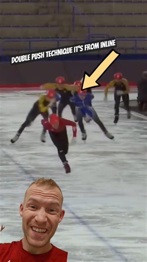 Double-Push Technique on Ice Skates 🤯🤷‍♂️ Does it work???