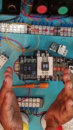 Magnetic contactor working system. #youtubeshorts #electrical #technology #tech