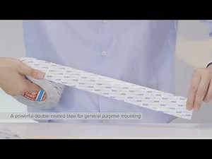 Tesa 88644 double coated tissue tape application video