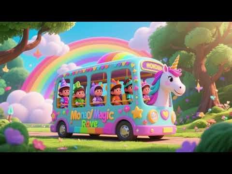 Unicorn Bus Monday Magic Ride 🚌🦄✨ | Kids Song & Adventure
