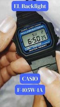 Casio F105Unboxing: That Backlight is INSANE! #casio #watch