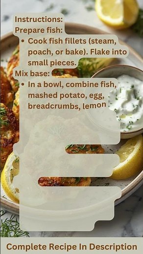 Lemon Dill Fish Cakes Recipe by What Shall I Cook