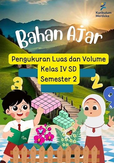 Bahan Ajar Matematika Kelas 4 Semester 2 Pengukuran Luas dan Volume #short #shortvideo #videoshort