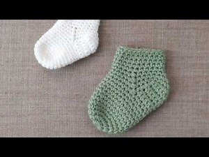 Crochet baby sock