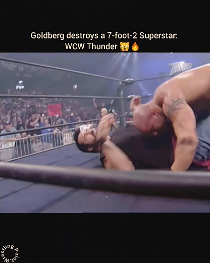 55K views · 1K reactions | Goldberg destroys a 7-foot-2 Superstar: WCW Thunder, June 18, 1998 A humongous WCW competitor known as Reese is obliterated by a determined Goldberg #WWE #wwesmackdown #wweuniverse #WWERaw #WWENXT #wrestling #WrestleMania #SmackDown #raw #nxt #viral | Wrestling Point | Facebook