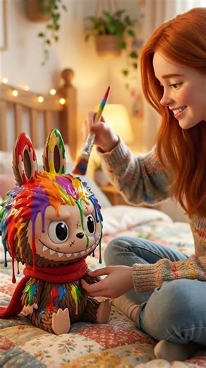 Labubu and the kind girl #labubu #shorts #viral