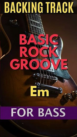 Basic Rock Groove - Em | For Bass - Backing Track | 120bpm