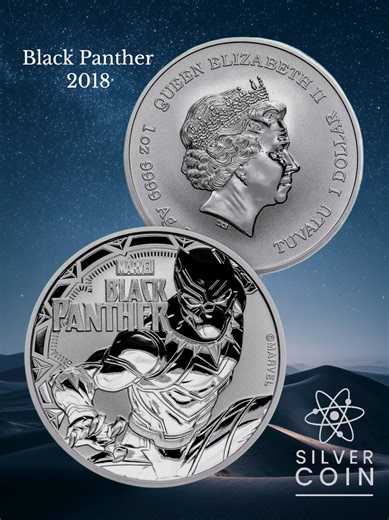 Black Panther 2018 | 1 Oz Silver Coin | Marvel #BlackPanther #Marvel #SilverCoin #CollectibleCoin