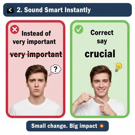 Don’t Say “Very Important”! Say THIS Instead | Improve Your English #englishspeaking #grammarmistake