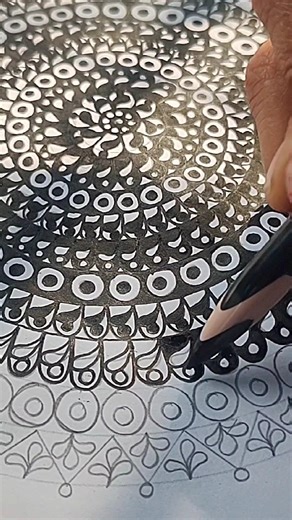 "Eye catching design pattern mandala art work ✨"