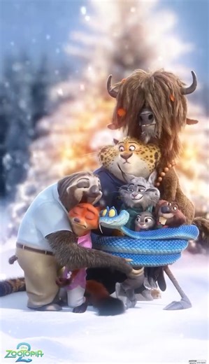Los personajes de #Zootopia2 ya comenzaron la época de abrazos 🫶🫂 y te desean unas felices fiestas 🎄❤️ | Walt Disney Studios