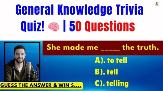 General English Knowledge Trivia Quiz! 🧠 | 100 Questions Test Quiz U Should Know? Shadowing English | English With Learning Tracer