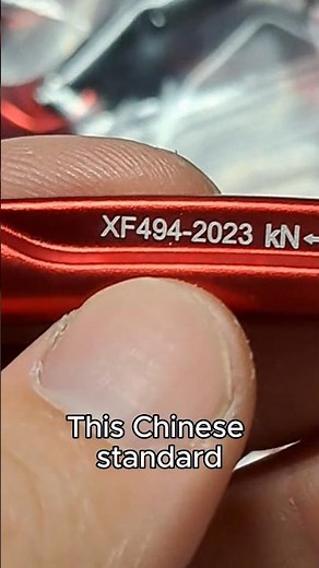 BREAK TEST: Light use Carabiner XF 494-2023 Chinese standard for Fire Service Fall Protection