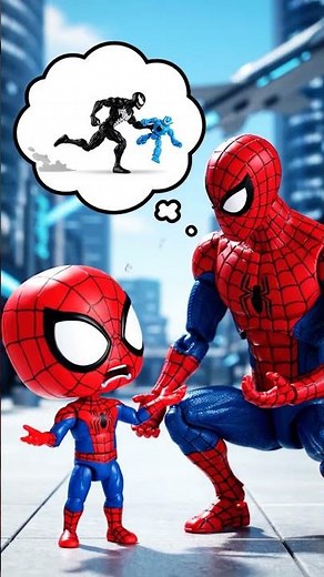 Spider-Man and the Battle to Get Back the Super Cool Robot! 🤖🔥 #spiderman #joker #venom