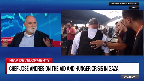 Chef José Andrés from World Central Kitchen tells Anderson Cooper about the dire humanitarian crisis in Gaza.