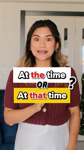 At the time VS At that time?? 🤯 [English Grammar] #learnenglish #speakenglish #englishera #aprenderingles #englishcourse | ENGLISHERA