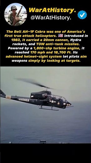 Bell AH-1F Cobra: America's First Modern Attack Helicopter 🇺🇸.