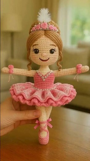🧶💥 BONECA AMIGURUMI 👩 #shorts