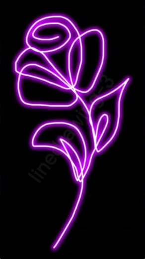 one line drawing. How to draw a simple flower. #howtodraw #drawing #art