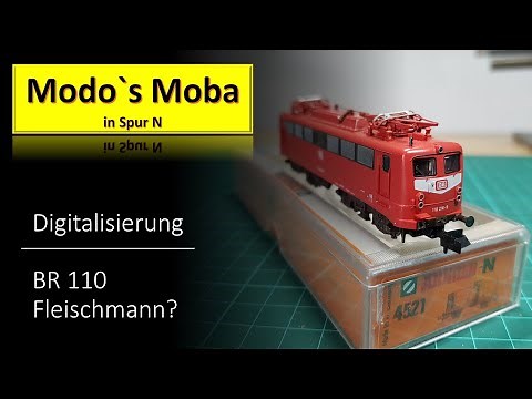 New model railway construction in N gauge / Digitization BR 110 by Fleischmann