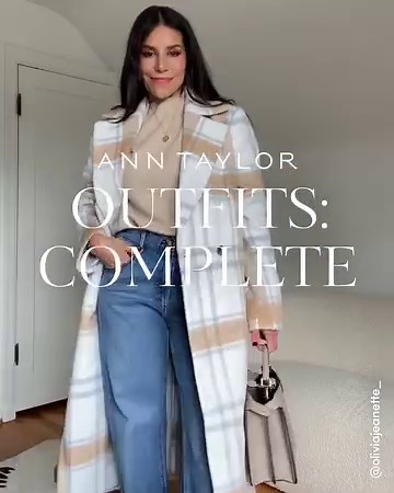 Outerwear that pulls any (and every) look together, as styled by @oliviajeanette_. | Ann Taylor