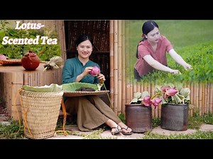 Lotus Tea Preparation: From Fresh Lotus to a Perfect Brew | Hoang Thi Ngoc