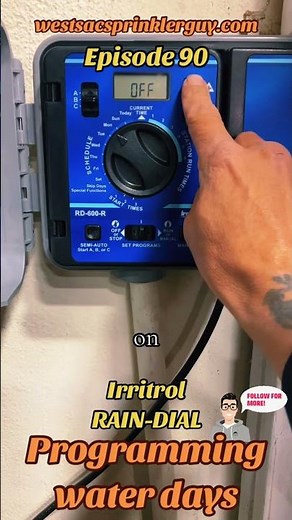 "Two days a week, how to set your sprinkler timer" #california #howto #diy #learn #irritrol #toro