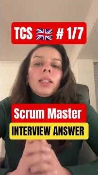 [TCS] [Answer] scrum master interview question I scrum master interview questions and answers