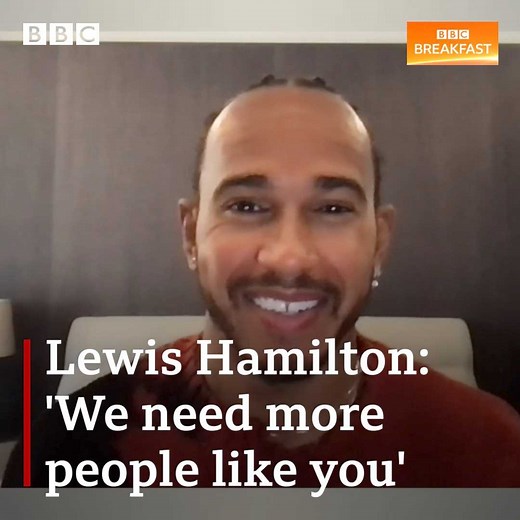 “When I ask why there’s such a lack of diversity…no-one has an answer for it” F1 World Champion Lewis Hamilton talks about his plans to get more young black people into motorsport and engineering. https://bbc.in/3xEpEim | BBC Breakfast
