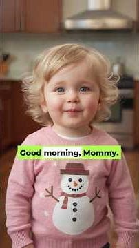 Morning Love with Mommy 💖 | Cute English Conversation #englishlearningclass #learnenglish