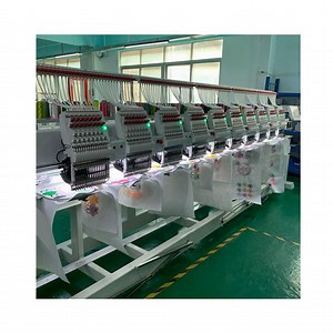 [Hot Item] Ten-Head Embroidery Machine 10 15 Heads Flat Cap T-Shirt Hat Computerized Embroidery Machine with Photo Direct Embroidery